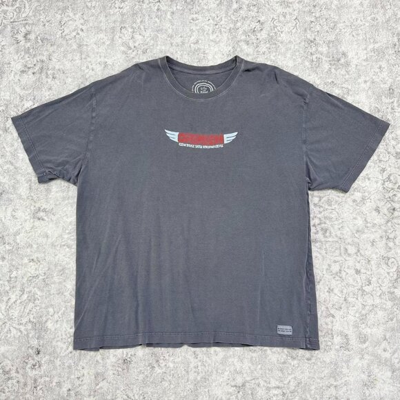 Men’s Life is Good Shirt Optimism Can Take You Anywhere Faded Graphic Tee Tshirt - Picture 1 of 5